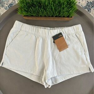The North Face Women's Size XL Beige Half Dome Logo Shorts NEW